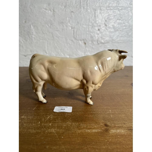 337 - A Beswick Charolais Bull figurine - no. 2463A