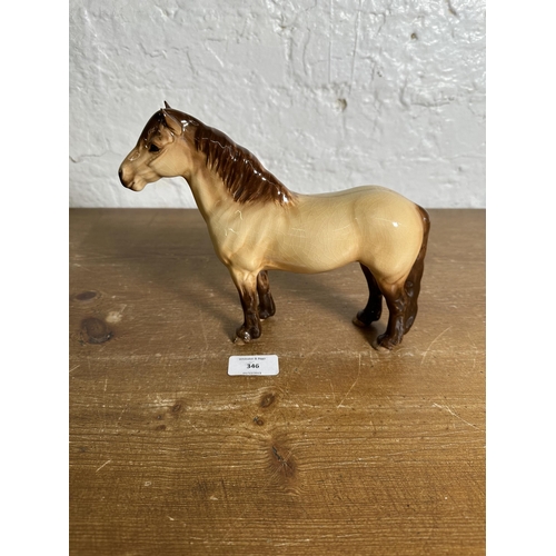 346 - A Beswick Highland Pony Mackionneach figurine - no. 1644