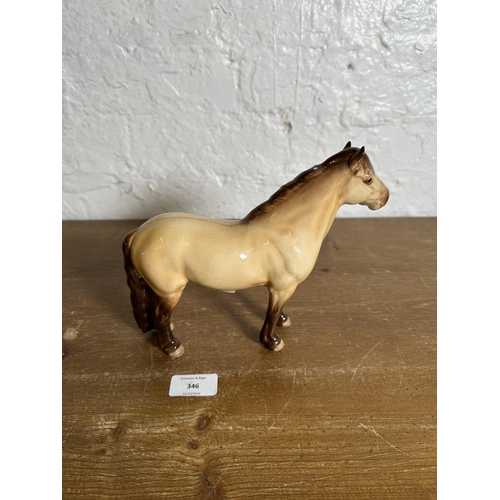 346 - A Beswick Highland Pony Mackionneach figurine - no. 1644