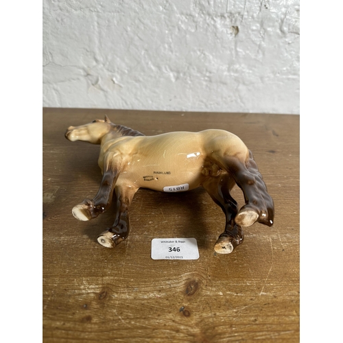 346 - A Beswick Highland Pony Mackionneach figurine - no. 1644