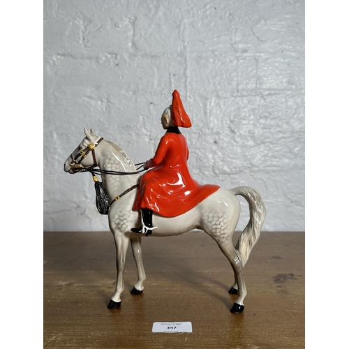 347 - A Beswick Lifeguard on dapple grey horse figurine, no. 1624 - approx. 24cm high