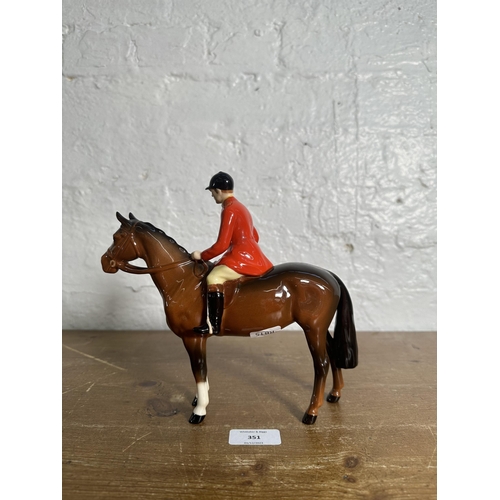 351 - A Beswick Huntsman figurine, no. 1501 - approx. 20cm high