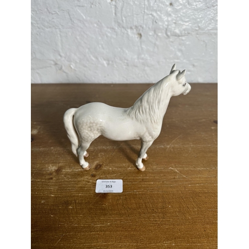 353 - A Beswick Welsh Mountain Pony Coed Coch Madog figurine, no. 1643 - approx. 16cm high