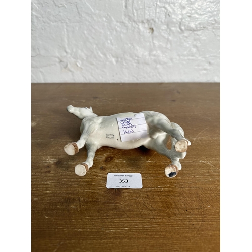 353 - A Beswick Welsh Mountain Pony Coed Coch Madog figurine, no. 1643 - approx. 16cm high