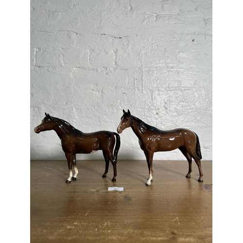 366 - Two Beswick horse figurines, Imperial no. 1557 and Arab Bahram no. 1771