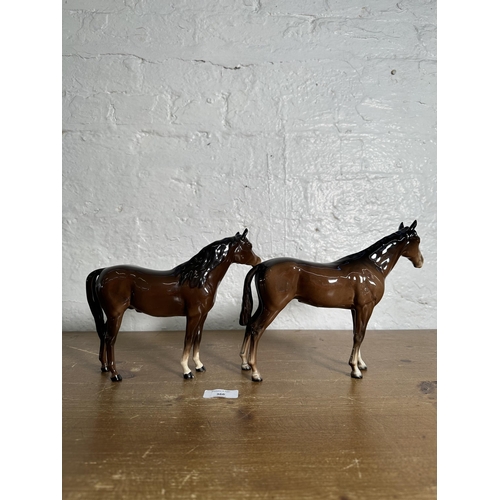 366 - Two Beswick horse figurines, Imperial no. 1557 and Arab Bahram no. 1771