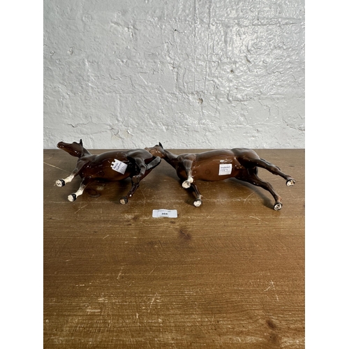 366 - Two Beswick horse figurines, Imperial no. 1557 and Arab Bahram no. 1771