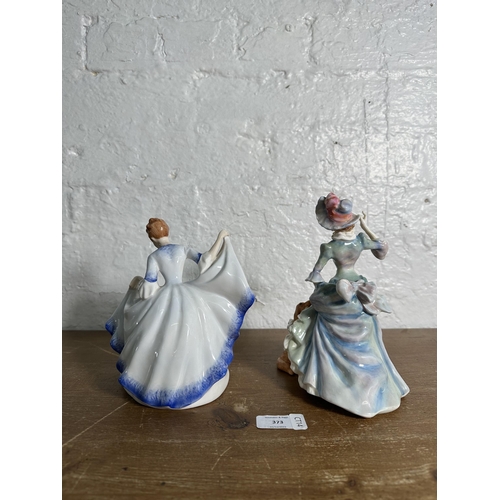 373 - Two Royal Doulton figurines, Loyal Friend HN3358 and Pamela HN3223