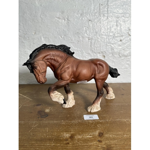 383 - A Beswick Spirit of Earth matte brown horse figurine - approx. 19cm high