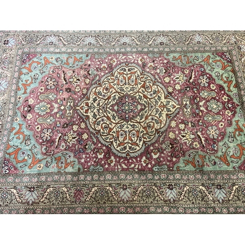 47 - A mid/late 20th century Turkish hand made rug - approx. 220cm x 150cm