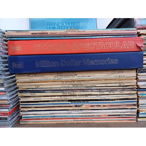 783 - A collection of LP vinyl records, CDs, cassette talking books and VHS videos to include Schubert 'Wi... 