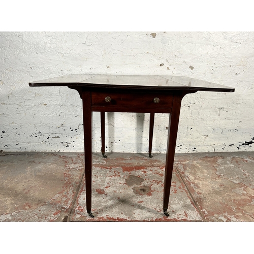 202 - A 19th century mahogany drop leaf Pembroke table