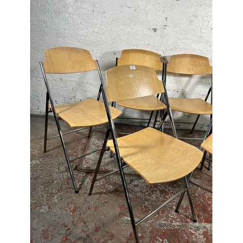 207 - Six IKEA Edgar folding chairs