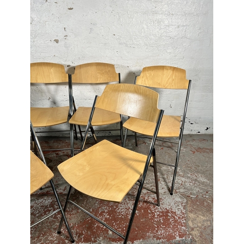 207 - Six IKEA Edgar folding chairs