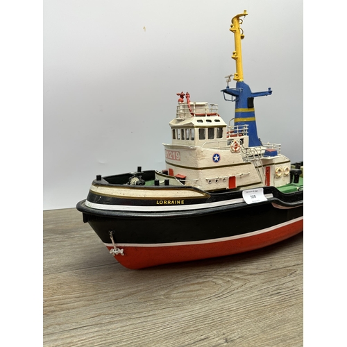 508 - A scratch built and hand painted B1219 Lorraine remote control model ship