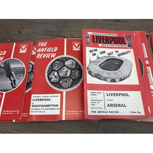 561 - A collection of 1960s and 70s Liverpool Football Club match day programmes