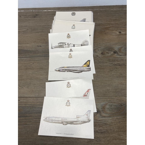 579 - A collection of vintage blank RAF postcards