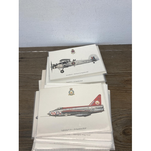 579 - A collection of vintage blank RAF postcards