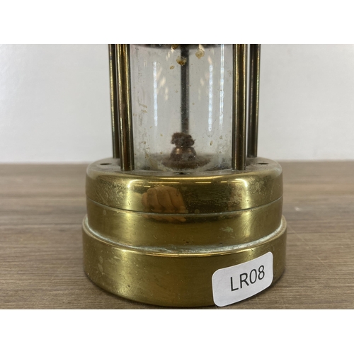 610 - A British Coal Mining Company Aberaman Colliery brass miners lamp