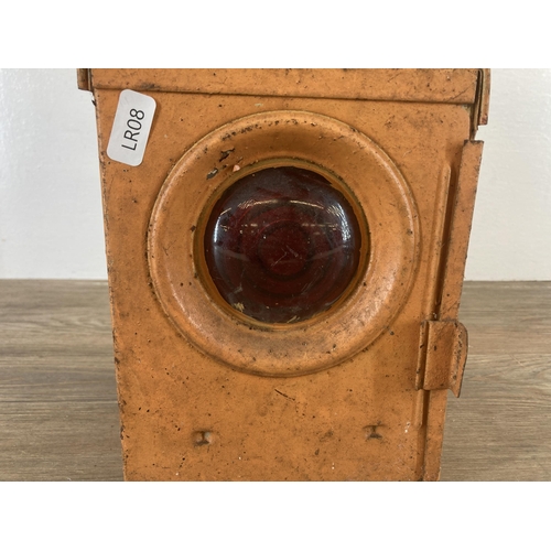 611 - A vintage AEI metal railway lantern