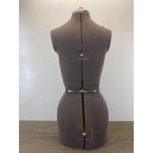 612A - A size adjustable female mannequin torso - approx. 73cm high