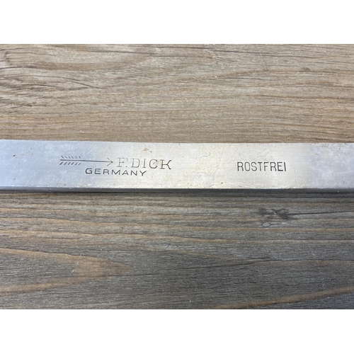 632 - A vintage F. Dick Rostfrei of Germany butchers saw