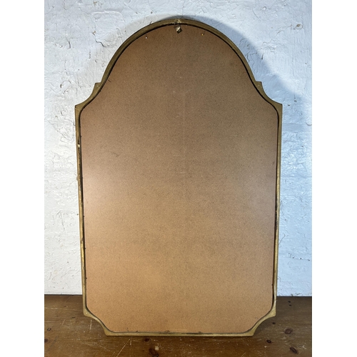 258 - A 19th century style gilt framed arched wall mirror - approx. 109cm high x 67cm wide