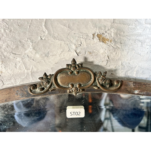 273 - Four various mirrors to include brass framed bevelled edge, gilt framed etc.