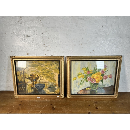 276 - Two gilt framed Anna Gasteiger prints - approx. 51cm x 61cm