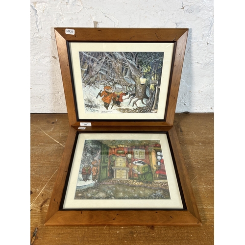 283 - Two framed Ann Emmons signed limited edition prints - approx. 32cm high x 37cm wide