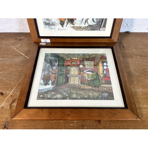 283 - Two framed Ann Emmons signed limited edition prints - approx. 32cm high x 37cm wide