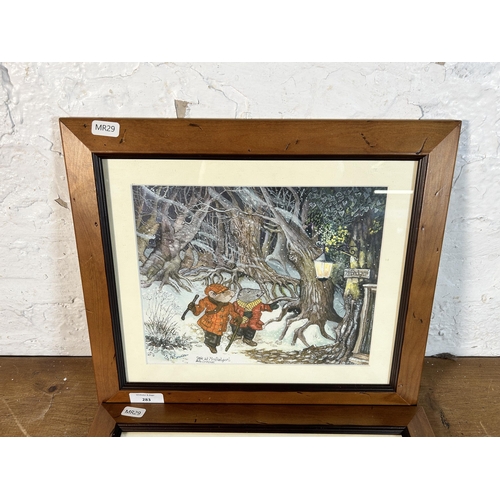 283 - Two framed Ann Emmons signed limited edition prints - approx. 32cm high x 37cm wide