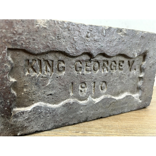 648A - A 1920 King George V engraved brick