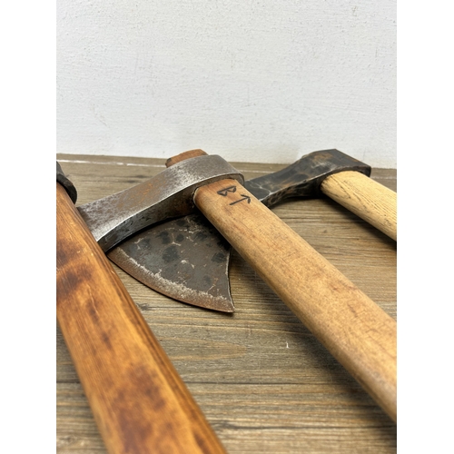 657 - Three Viking re-enactment axes