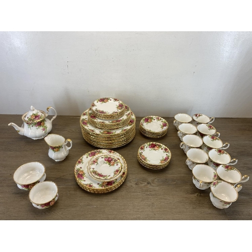 401 - A collection of Royal Albert Old Country Roses fine bone china