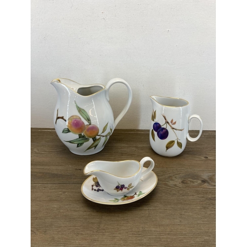 403 - A collection of Royal Worcester Evesham bone china