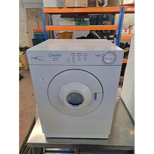 864 - Three items, one Crusader autodry 50cm compact tumble dryer and two clothes airers