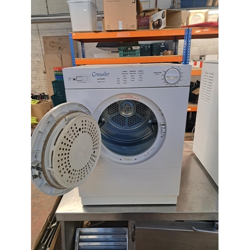 864 - Three items, one Crusader autodry 50cm compact tumble dryer and two clothes airers