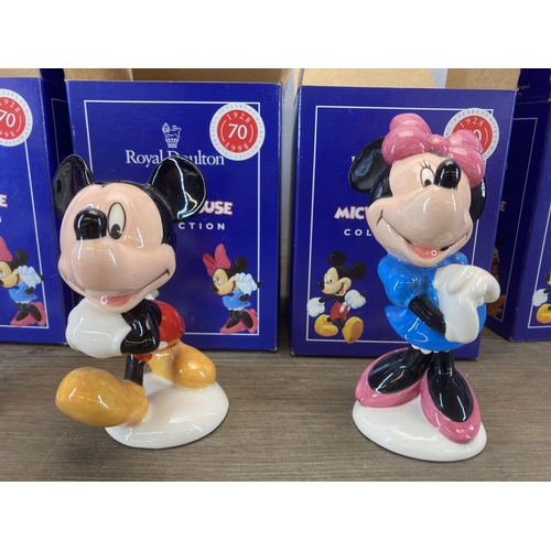 432 - Six boxed Royal Doulton The Mickey Mouse Collection figurines