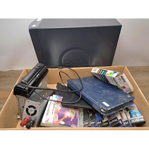 759 - A collection of items to include Bush Bush10Nou tablet, Samsung GT-P5110 tablet, Playstation 2 games... 