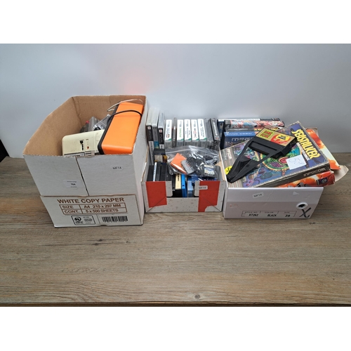 764 - A collection of games, consoles and related items to include Binatone TV Master MK IV, boxed Seastal... 