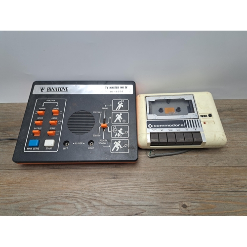 764 - A collection of games, consoles and related items to include Binatone TV Master MK IV, boxed Seastal... 