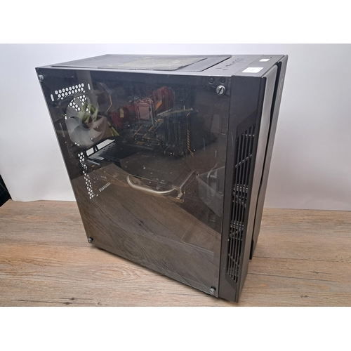 769 - An MSI desktop gaming computer with Intel i7-77090K processor, ASUS TUF-Gaming motherboard and STRIX... 