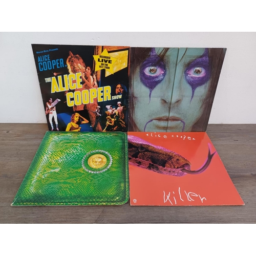 794 - Four Alice Cooper LP vinyl records, 'The Alice Cooper Show', 'Billion Dollar Babies' (K56013 with bi... 