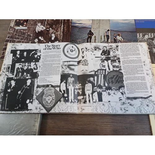 798 - Nine The Who LP vinyl records, 'Tommy' with insert, 'My Generation', 'Quadrophenia' with booklet, 'M... 