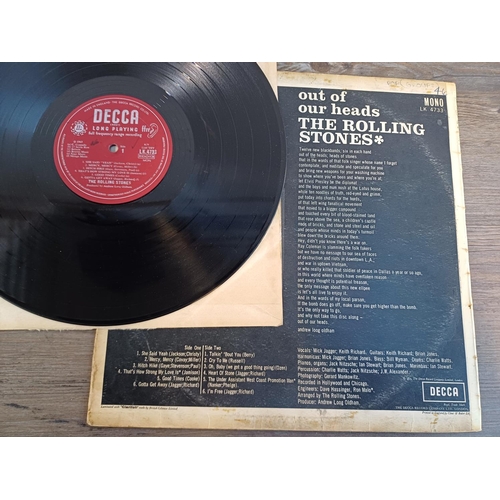 799 - Four The Rolling Stones and related LP vinyl records, 'No.2', 'Out of Our Heads', 'Big Hits (High Ti... 