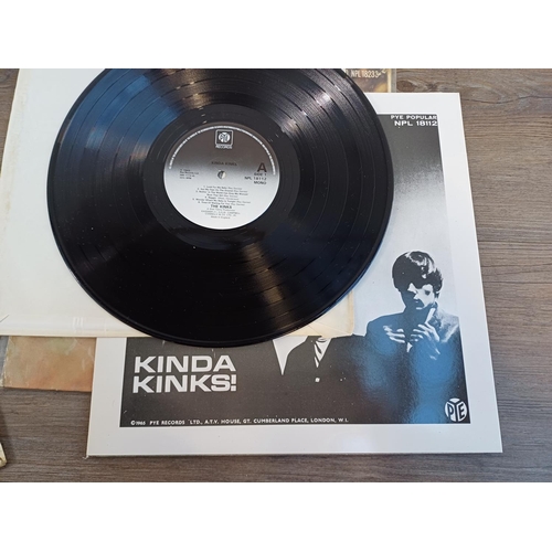 802 - Three The Kinks LP vinyl records, 'Sunny Afternoon', 'The Village Green Preservation Society' and 'K... 