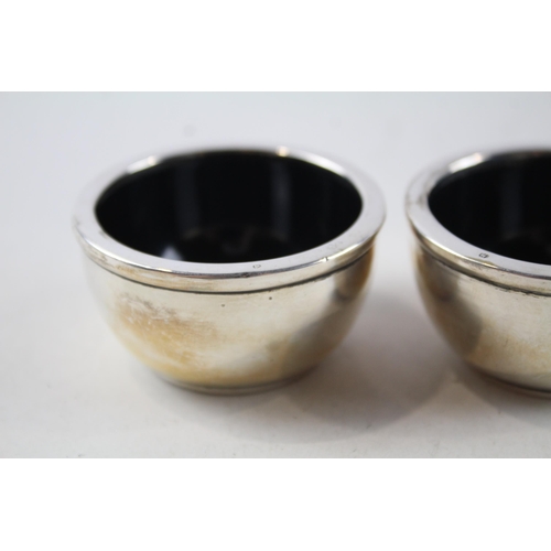 2200 - Two Joseph Gloster Ltd. hallmarked Birmingham sterling silver salt dishes - approx. gross weight 55g