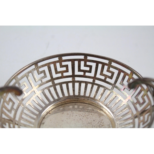 2206 - An Edwardian Elkington & Co. hallmarked Birmingham sterling silver bon bon dish, dated 1907 - approx... 