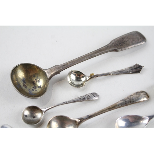 2227 - Ten hallmarked .925 silver salt spoons - approx. gross weight 52g